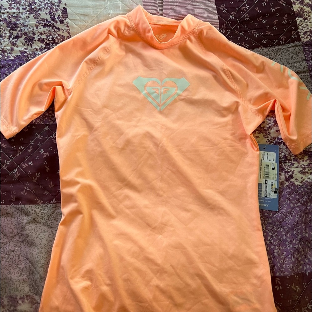 Roxy Peach Rash Guard
